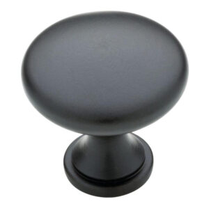 Matte Black Round Knob