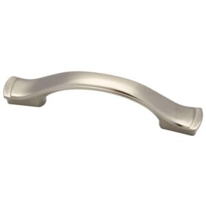 Satin Nickel Dual Mount Step Edge Pull 3” and 3 3/4"