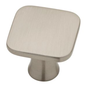 Flat Square Satin Nickel Knob