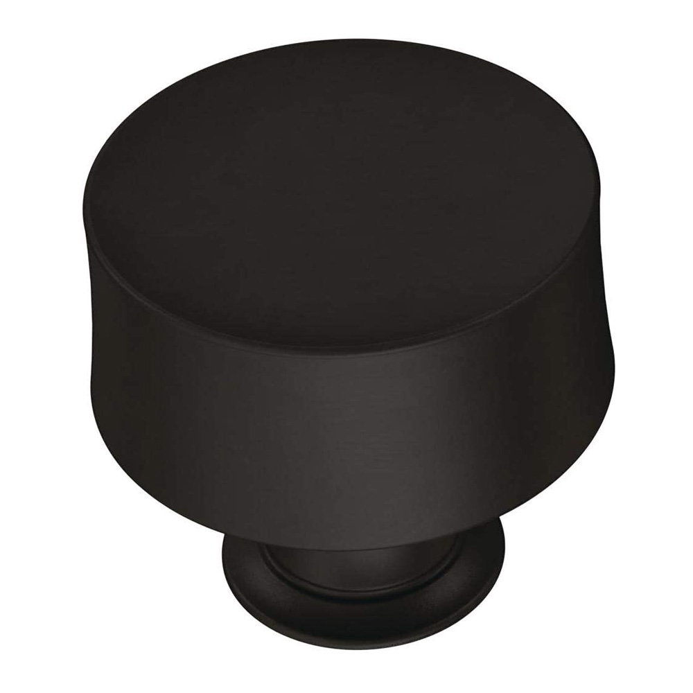 Modern Cylinder Matte Black Knob