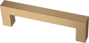 Champagne Bronze Modern Square Pull 3 3/4"