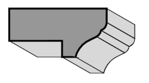 Light Valance Molding 1 1/2" x 3/4"