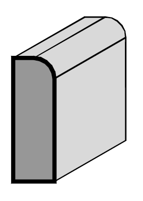 Scribe Molding 1/4" x 3/4"