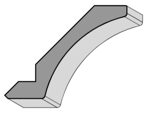 Crown Molding 3 3/8" x 2 9/16"