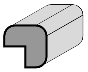 Outside Corner Molding 1/2" x 1/2"