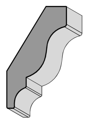 Crown Molding 1 5/8" x 2 13/16"
